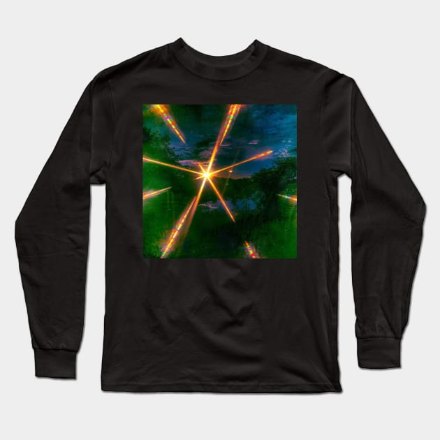 Abstract star that flies art Long Sleeve T-Shirt by Morsy